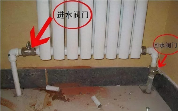 暖气阀门开关示意图（os暖气开关哪个方向是开图解）