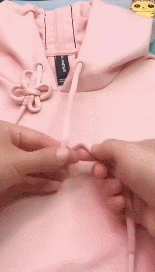 卫衣帽子的绳子打结法（帽子带子长怎么打结好看简单图解）