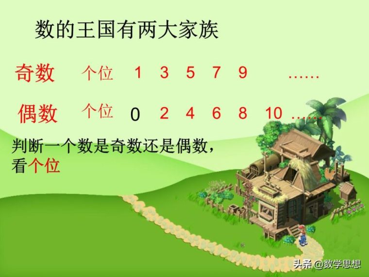 怎样人是奇数和偶数的概念（举例子）