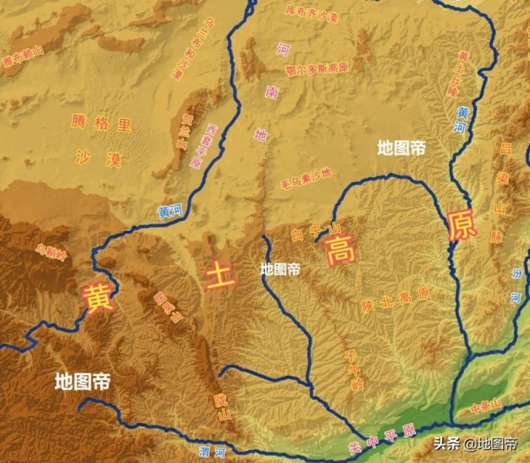 黄土高原的范围和位置（地势特点及大致界线）
