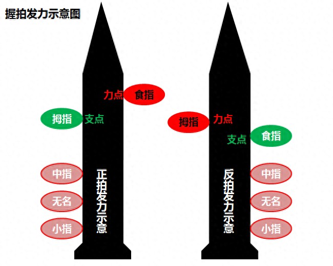 羽毛球握拍图解法教程(基本正反手握拍方法姿势及注意事项) 羽毛球握拍图解法教程(基本正反手握拍方法姿势及注意事项)
