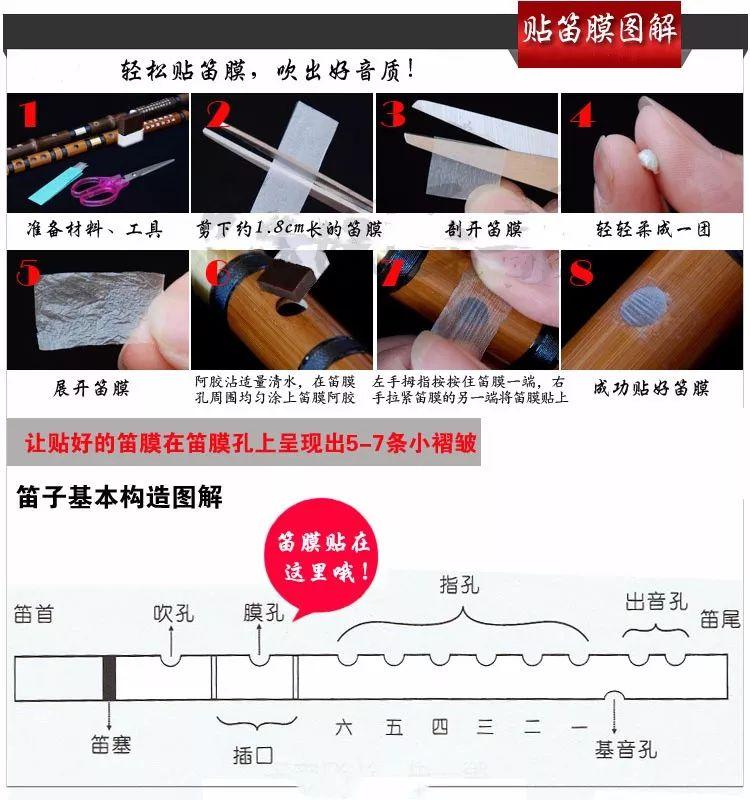 笛子贴笛膜的贴法哪一面朝下(怎样判断笛膜贴成功了) 笛子贴笛膜的贴法哪一面朝下(怎样判断笛膜贴成功了)