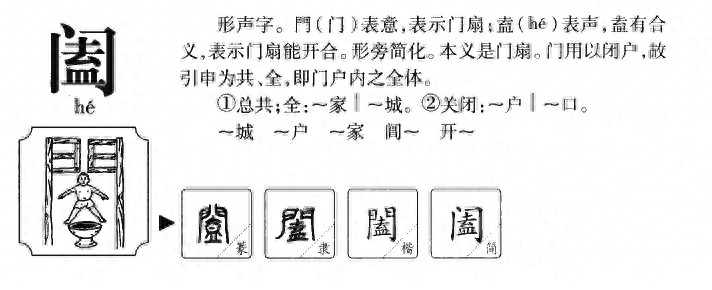 阖家幸福的意思是什么（阖家”与合家”哪个好）